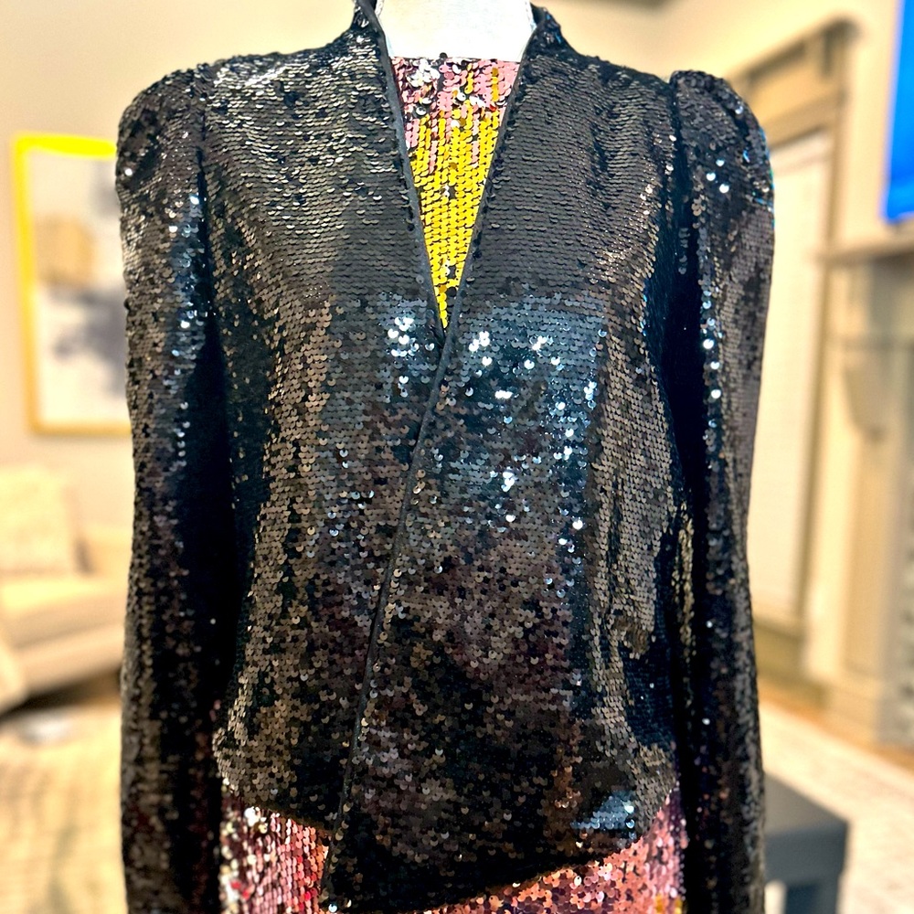 Impressions black sequin jacket ✨